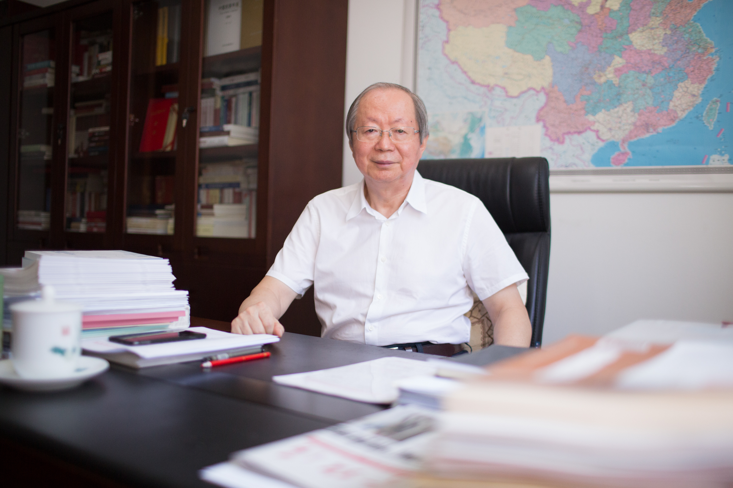 中國經(jīng)濟體制改革研究會會長、十二屆全國人大財經(jīng)委副主任委員、國家發(fā)展改革委原副主任彭森&nbsp; &nbsp;澎湃新聞記者 權(quán)義 圖